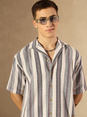 Drop Shoulder Half Sleeves Oversized Casual Shirt