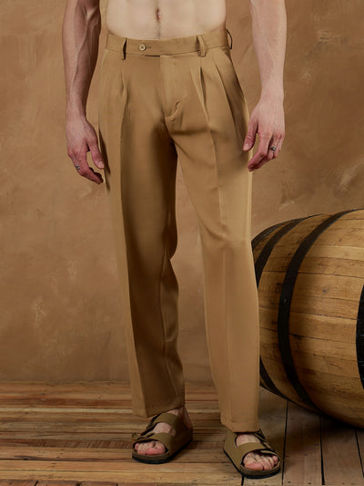 Deep Beige: Korean Baggy Fit Trouser