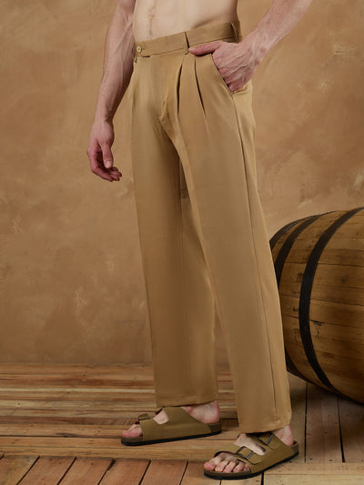 Deep Beige: Korean Baggy Fit Trouser