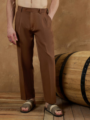 Dark Brown: Korean Baggy Fit Trouser
