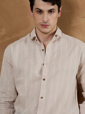Pink: Oversize Linen Shirt