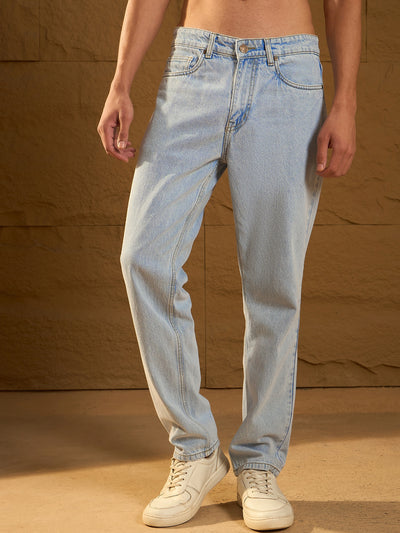 Light Blue: Korean Baggy Jeans