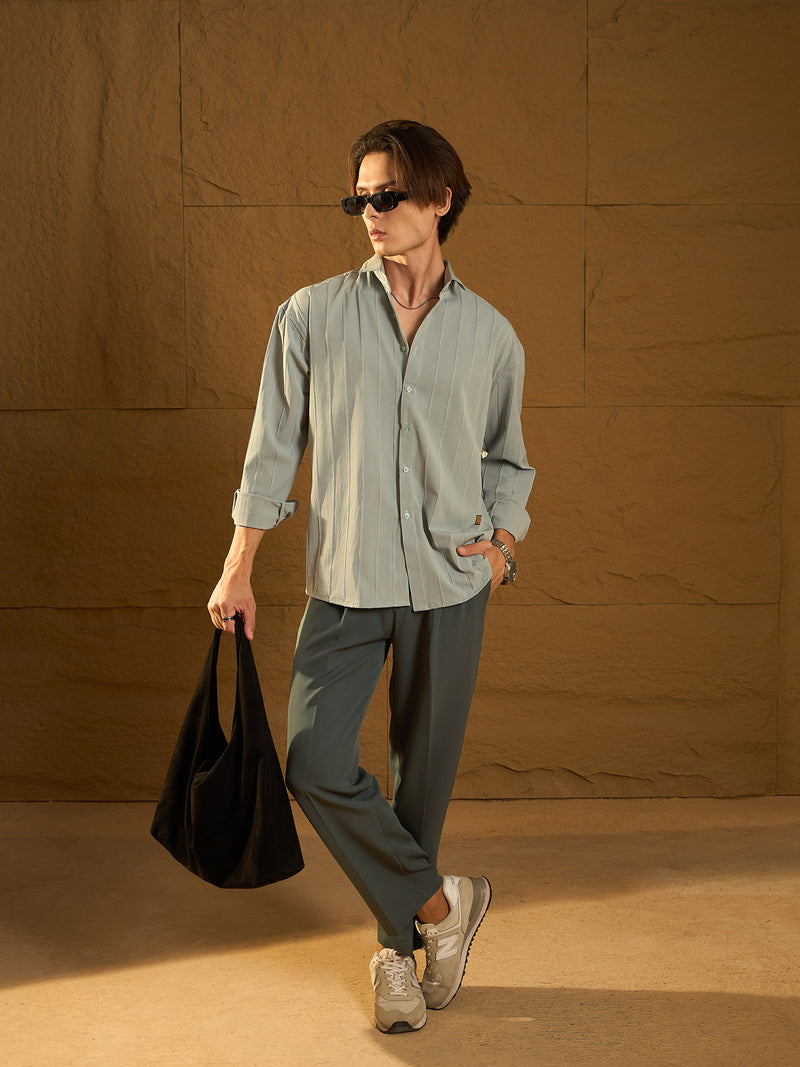 Dark Grey : Korean Baggy Fit Trouser