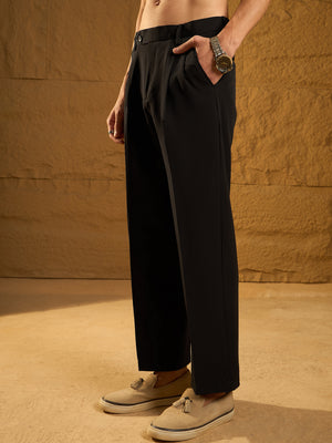 Black: Korean Baggy Fit Trouser