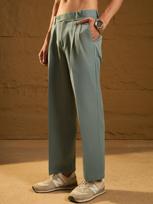 Baggy Fit Double Pleated Korean Trouser