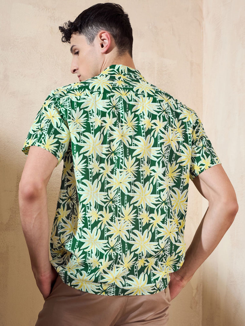 Green Oversized Casual Shirt
