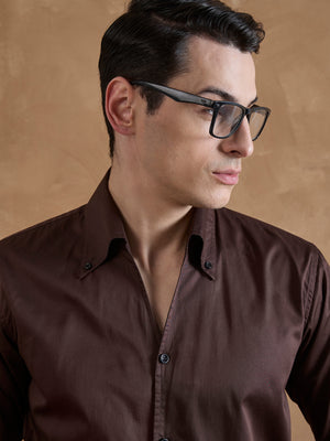 Brown: Cooper Collar Shirt