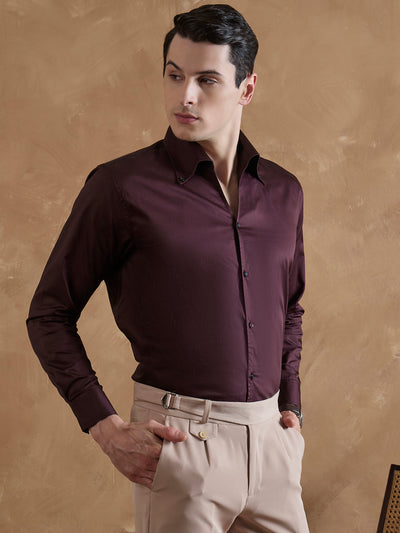 Maroon: Cooper Collar Shirt