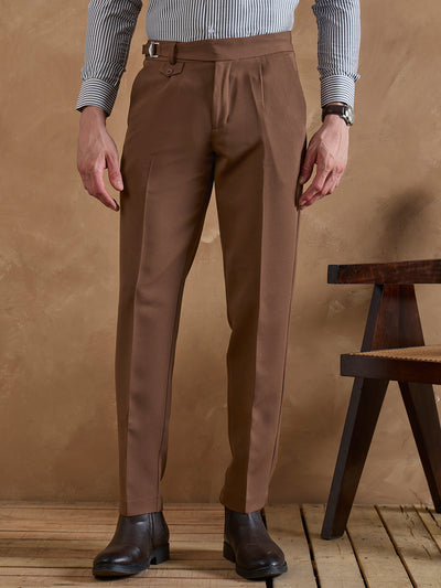 Dark Brown: Adjustable Fastening Gurkha Trouser