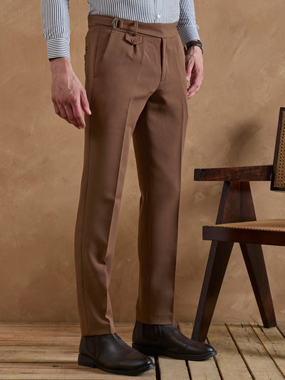 Dark Brown: Adjustable Fastening Gurkha Trouser
