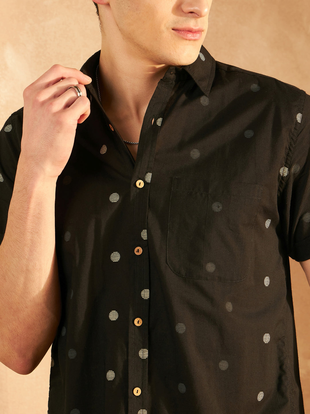Polka Dots Cotton Shirt