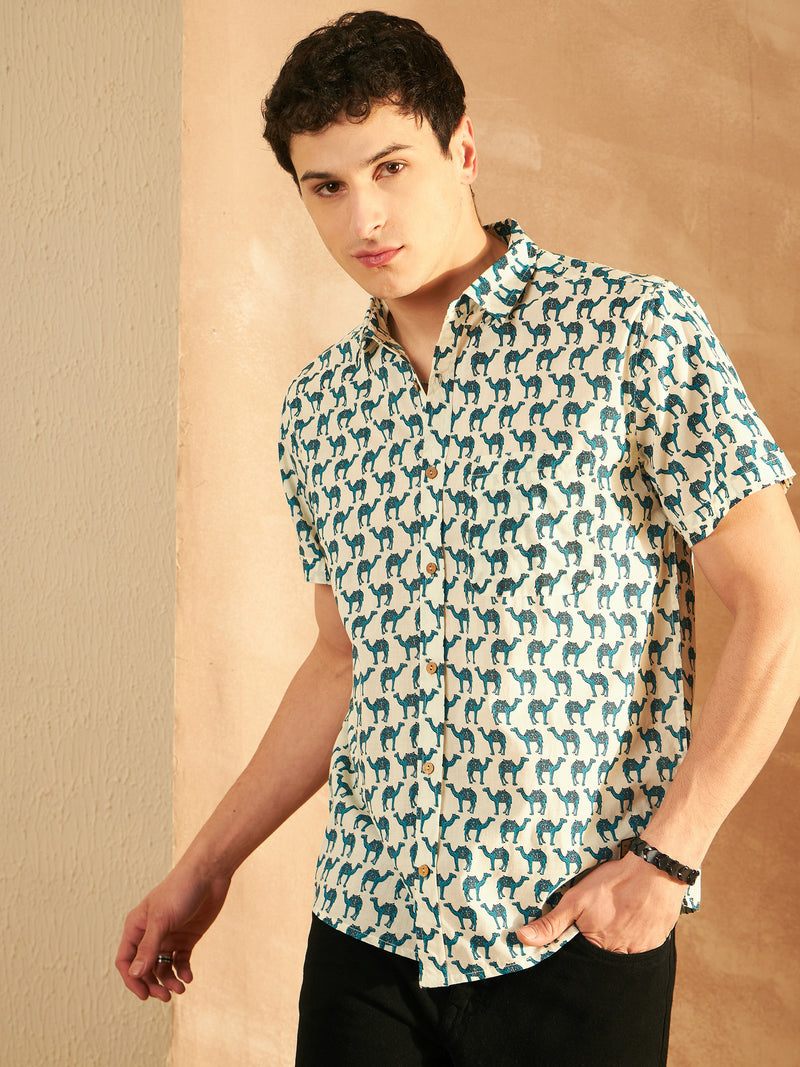 Block Printed Cotton Shirt