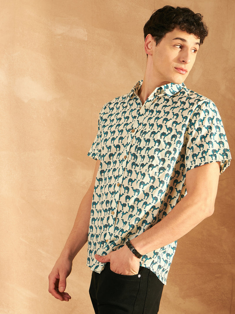 Block Printed Cotton Shirt