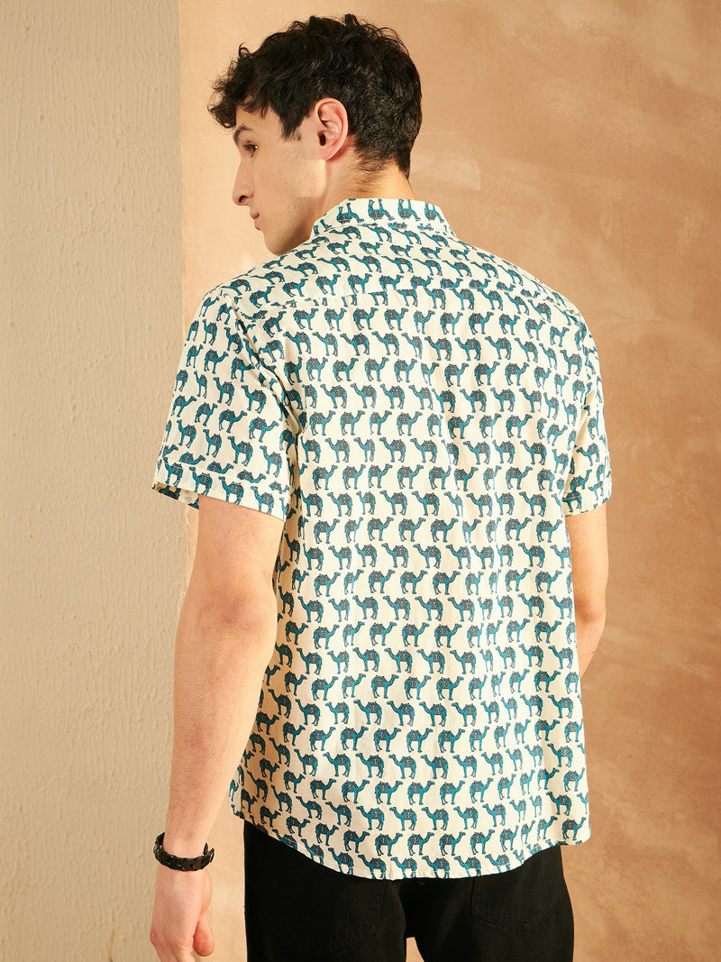 Block Printed Cotton Shirt
