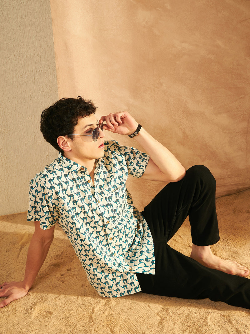 Block Printed Cotton Shirt