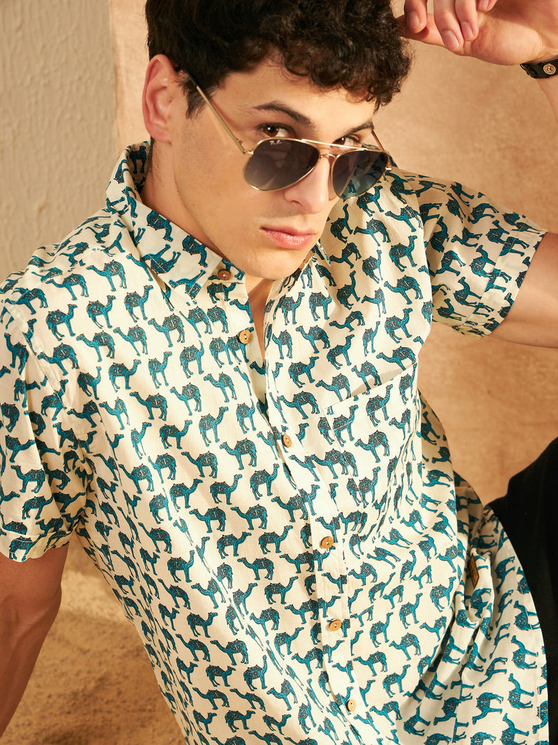Block Printed Cotton Shirt