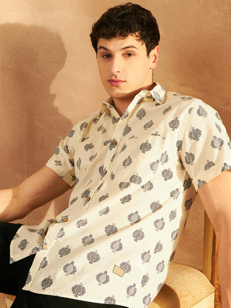 Block Printed Cotton Shirt