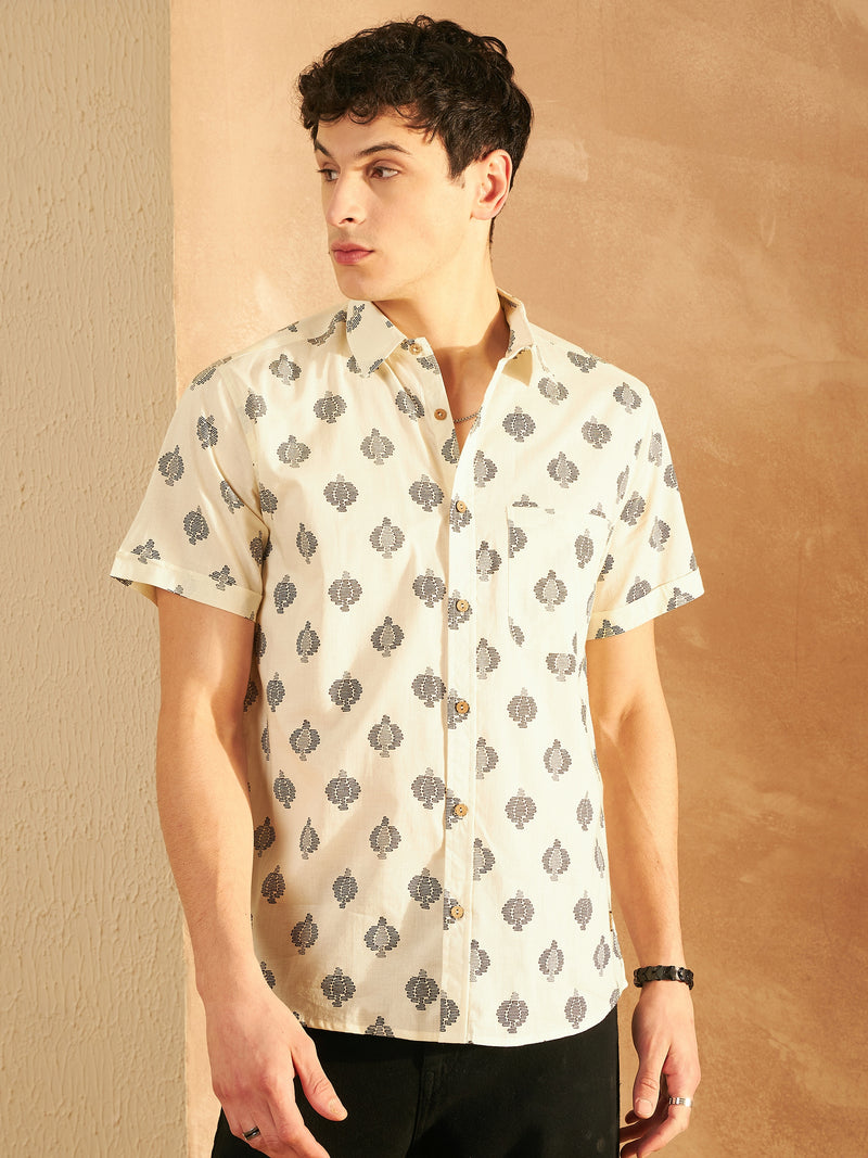 Block Printed Cotton Shirt