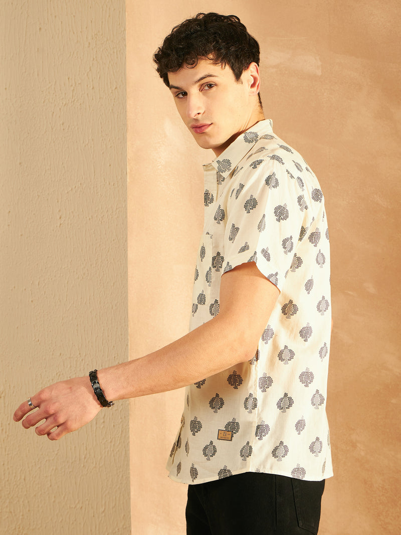 Block Printed Cotton Shirt