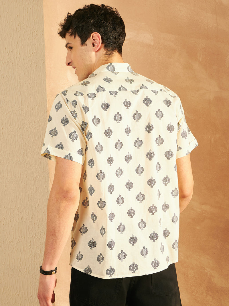 Block Printed Cotton Shirt