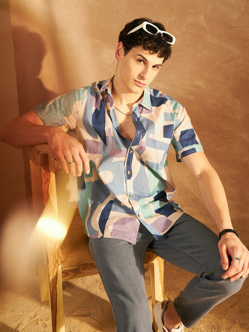 Block Printed Cotton Shirt