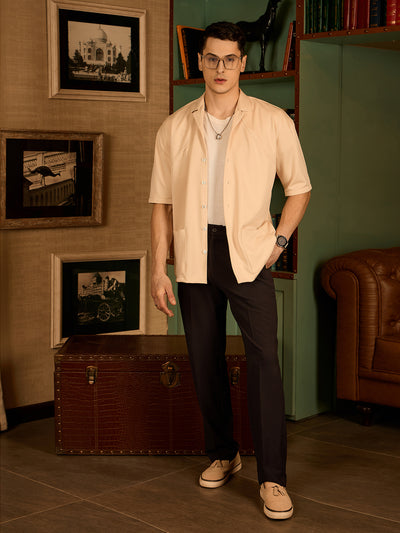 Dark Purple: Korean Baggy Fit Stretchable Trouser