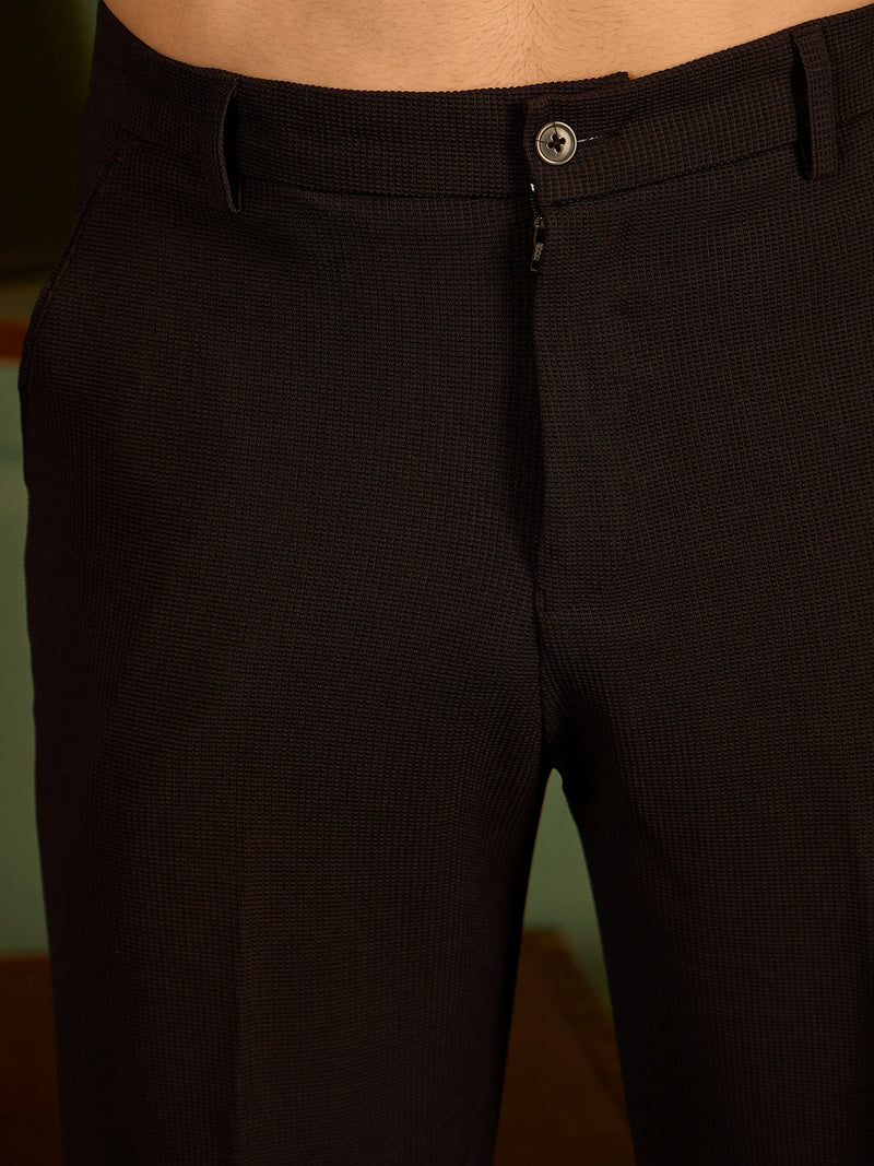Dark Purple: Korean Baggy Fit Stretchable Trouser