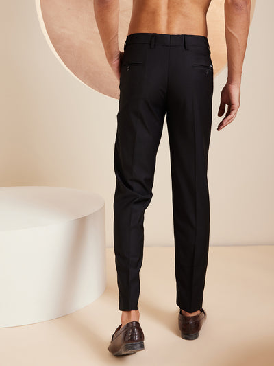 DENNISON Men Black Formal Trousers