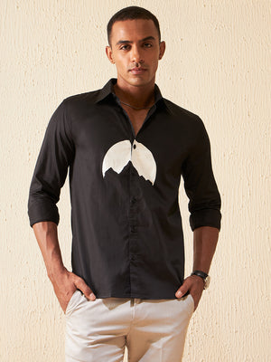 Black: Full Sleeves Casual Shirt