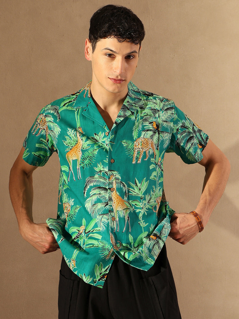 Lightweight Cotton Block Printed Shirt