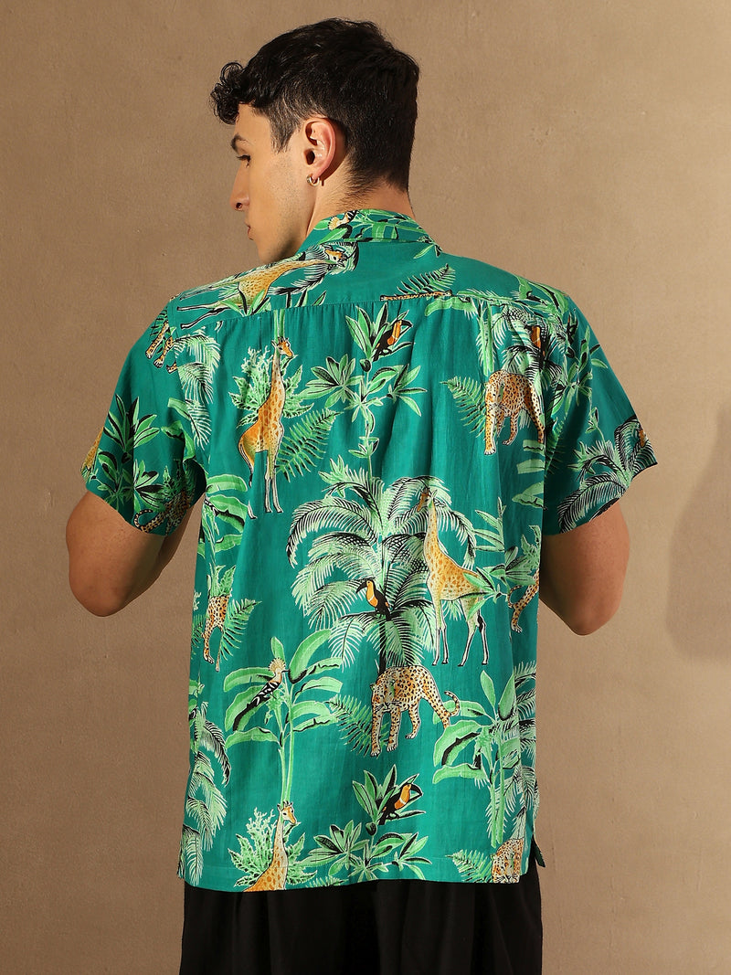 Lightweight Cotton Block Printed Shirt