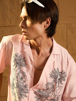 Digital Printed Drop Shoulder Oversized Casual Shirt