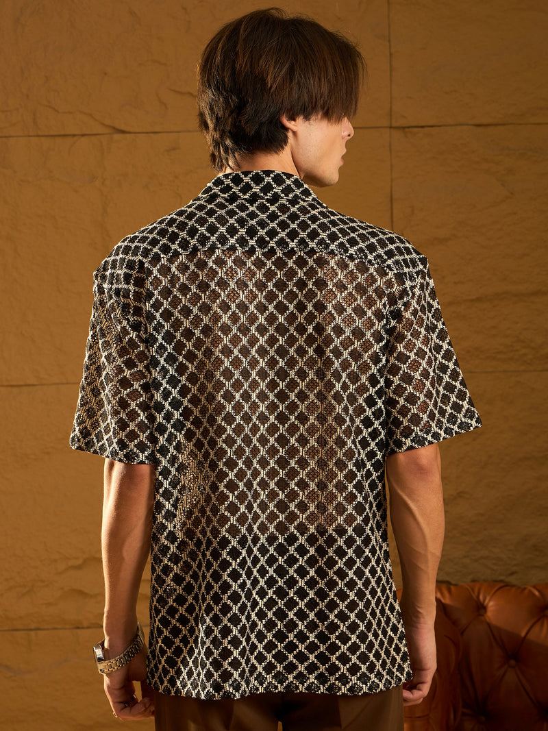 Drop Shoulder Oversized Crosiya Shirt