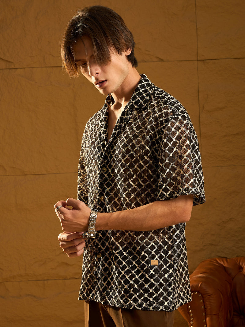 Drop Shoulder Oversized Crosiya Shirt