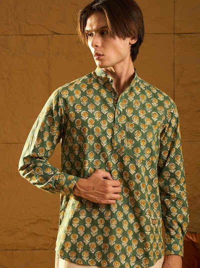 Floral Printed Short Casual Kurta