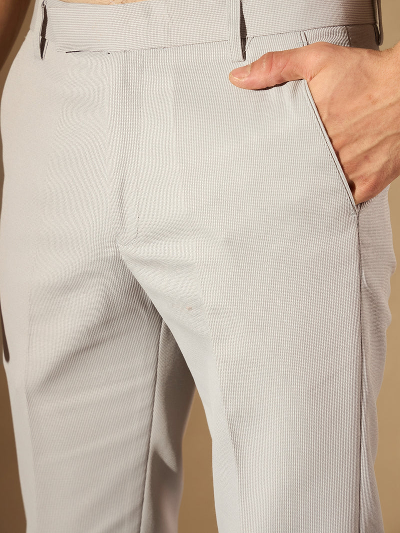 Grey Tapered Fit Trouser