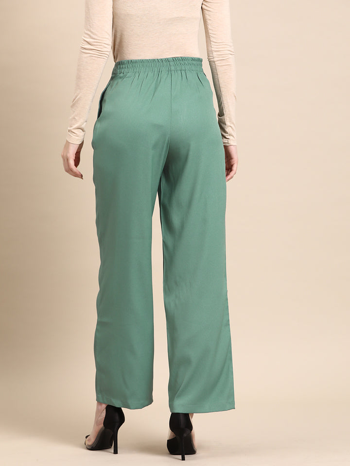 DENNISON High-Rise Pleated Trousers
