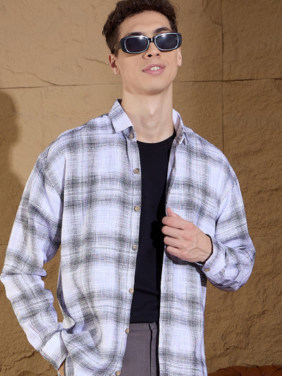 Whire: Full Sleeves Tartan Checked Shirt