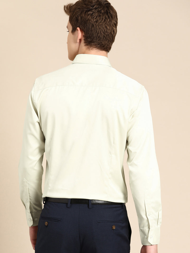 Green: solid opaque Formal shirt
