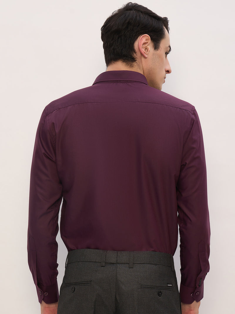 Wine: Party Wear Formal Shirt