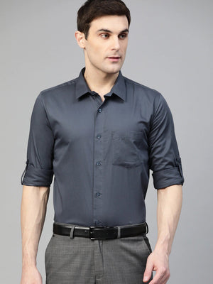 CHARCOAL GREY: Water & Stain Repellent Formal Shirt