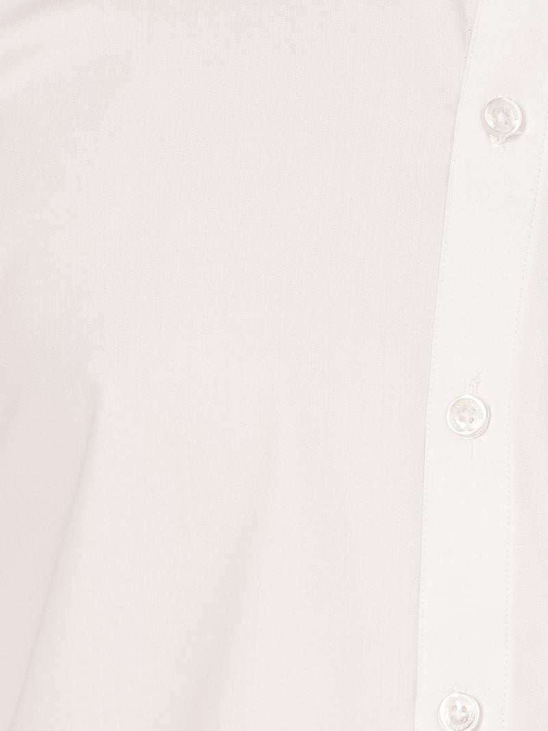 White: Spread Collar Formal Shirt