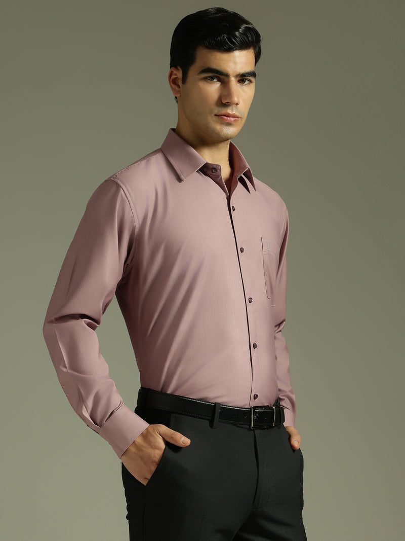 Dusty Pink: Spread Collar Shirt