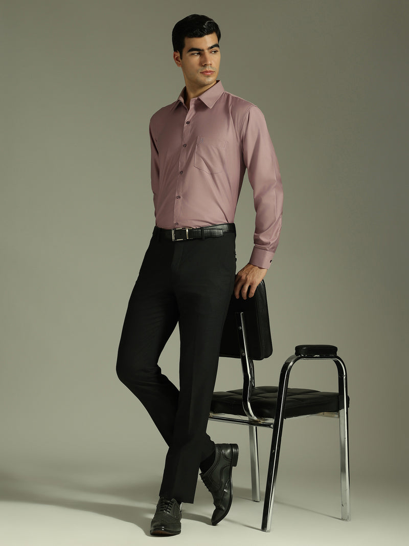 Dusty Pink: Spread Collar Shirt