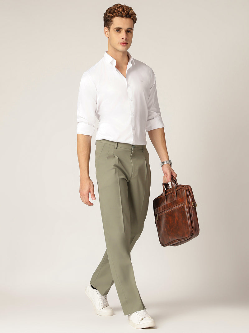 White: Premium Party Wear Formal Satin Shirt