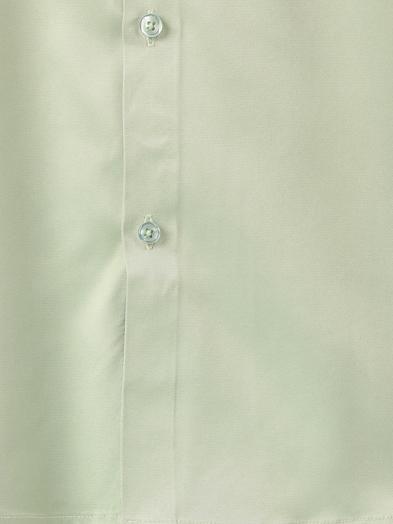 Light Green: Premium Party Wear Formal Satin Shirt