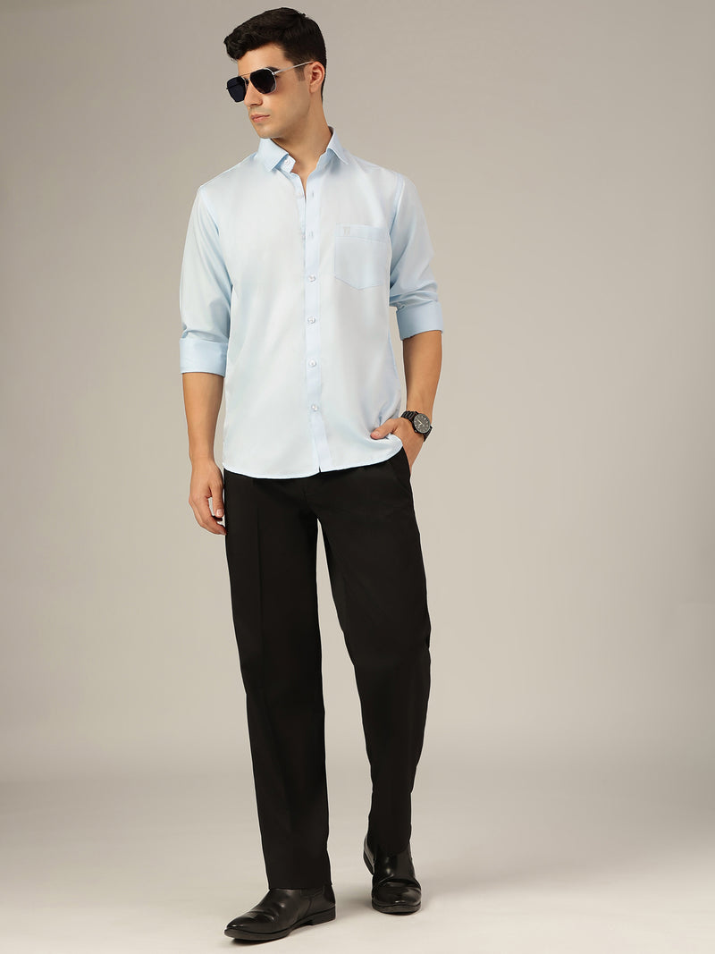Sky Blue: Party Wear Formal Shirt