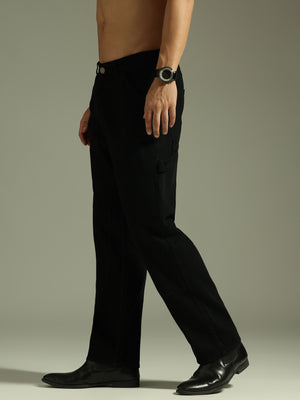 Black: Baggy Fit Carpenter Jeans