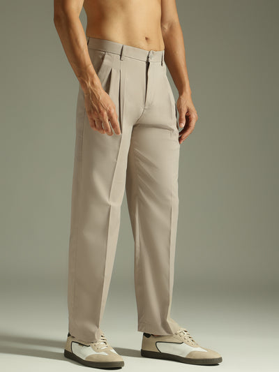 Oyster Grey: Korean Baggy Fit Trouser