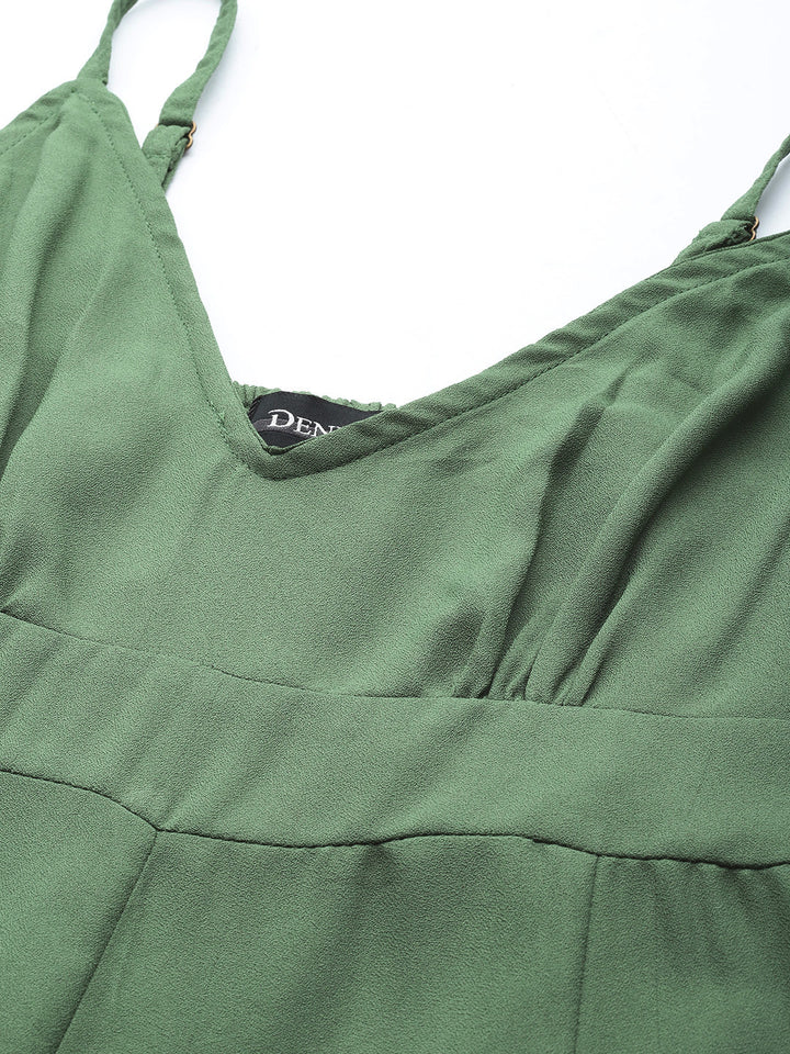 Olive Green Basic Jumpsuit